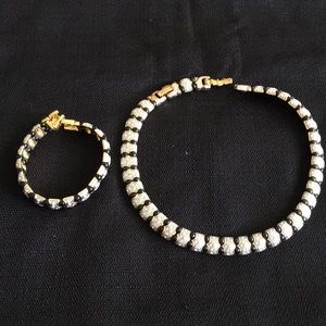 Costume Jewelry.   Necklace and Bracelet as a pair